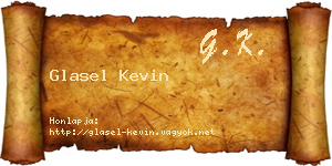 Glasel Kevin névjegykártya